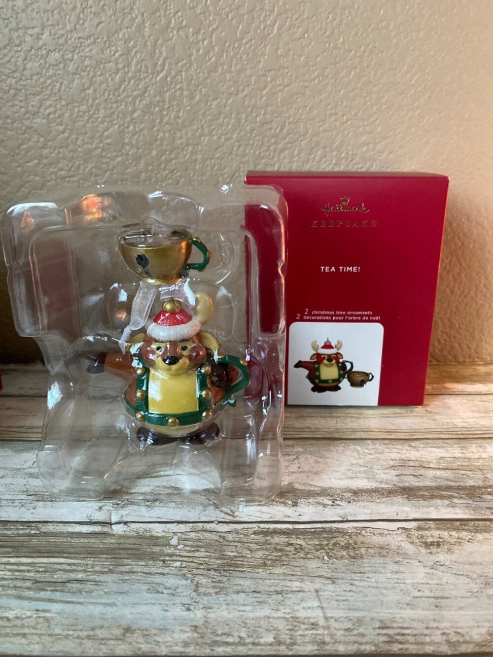 Set of 5 Hallmark Keepsake "Tea Time" Ornaments 2016 - 2020 NEW in Box - Picture 3 of 16